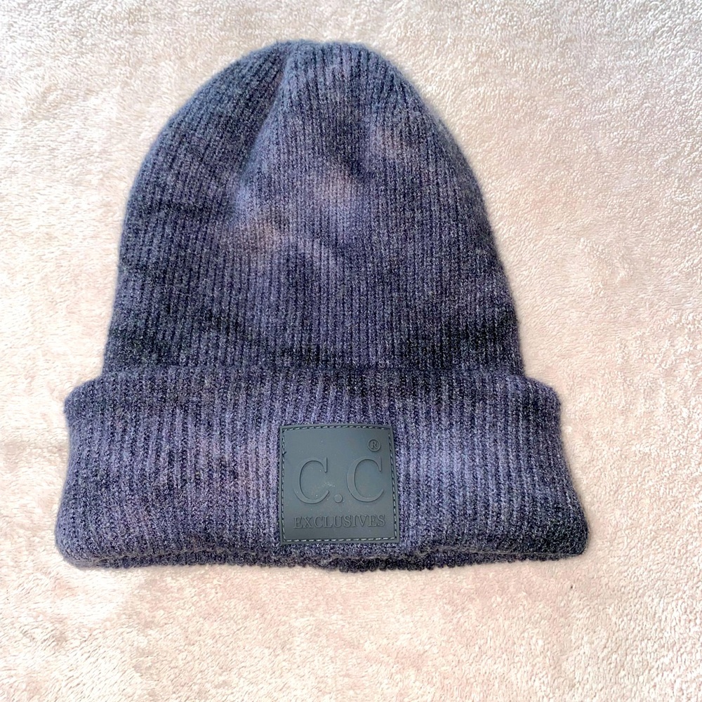 Gray Tie Dye winter hat